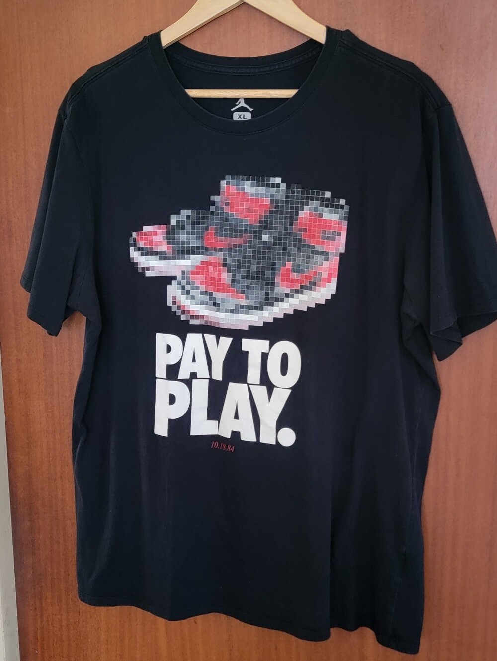 Jordan Banned Retro 1 Shirt Pay To Play Men's XL
